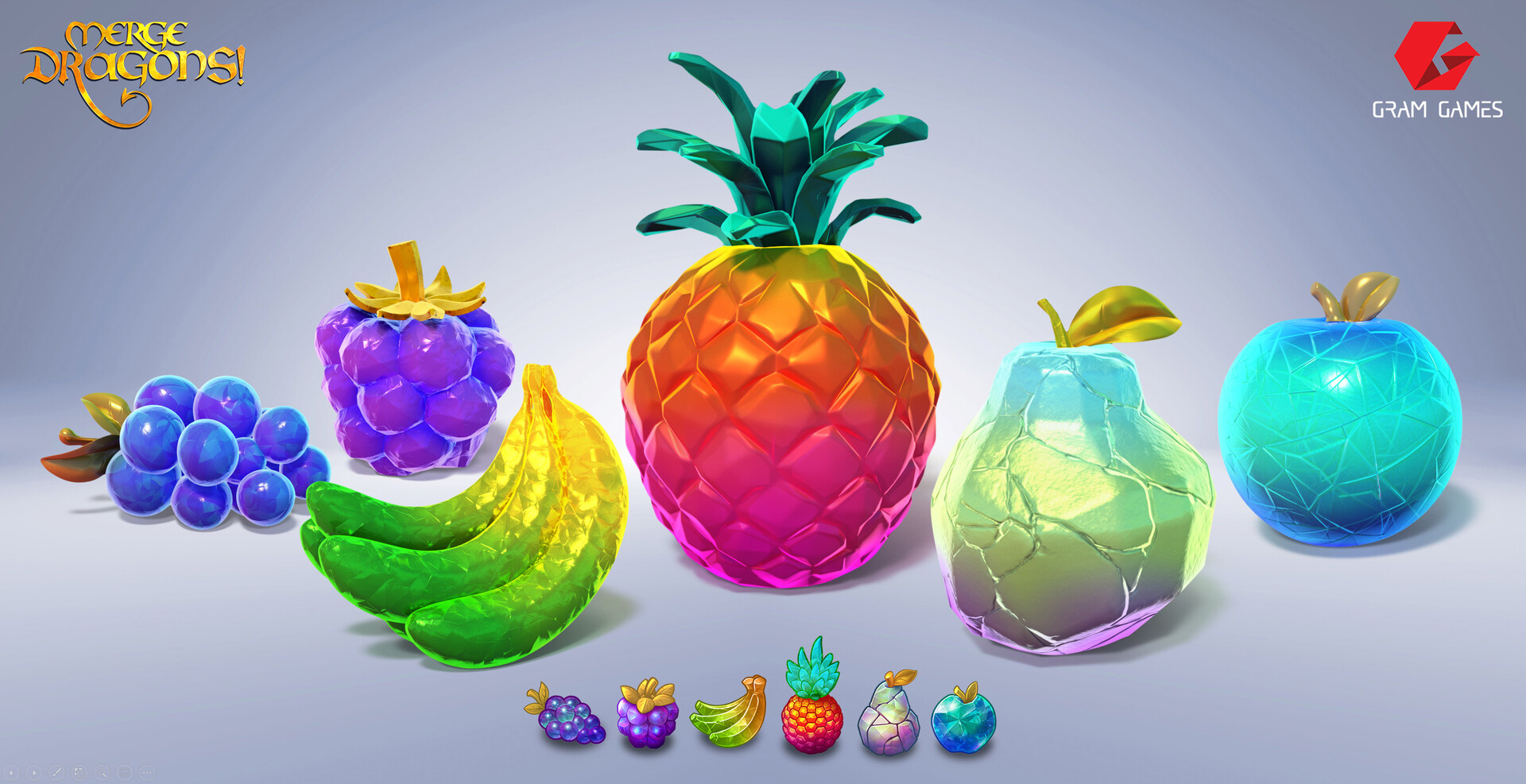 Thomas Veyrat Merge Dragons 3D game objects