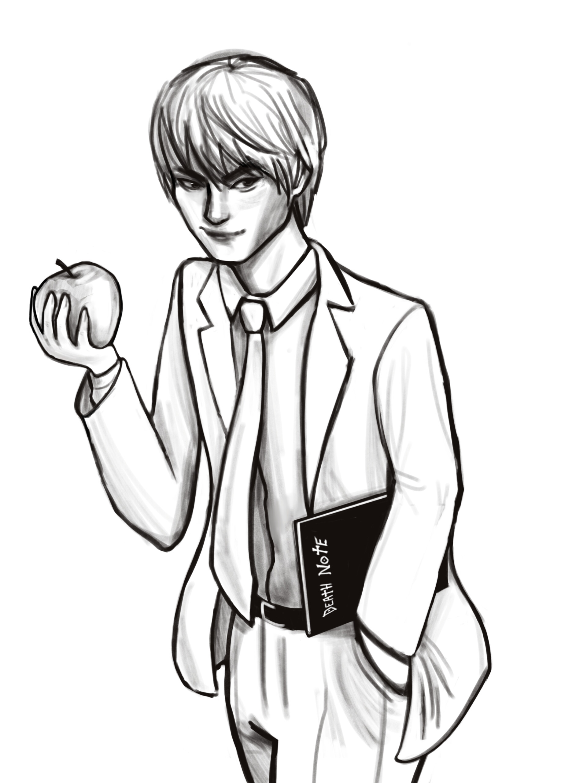 Light Yagami and The Shinigami Ryuk Drawing by burythereckless on DeviantArt