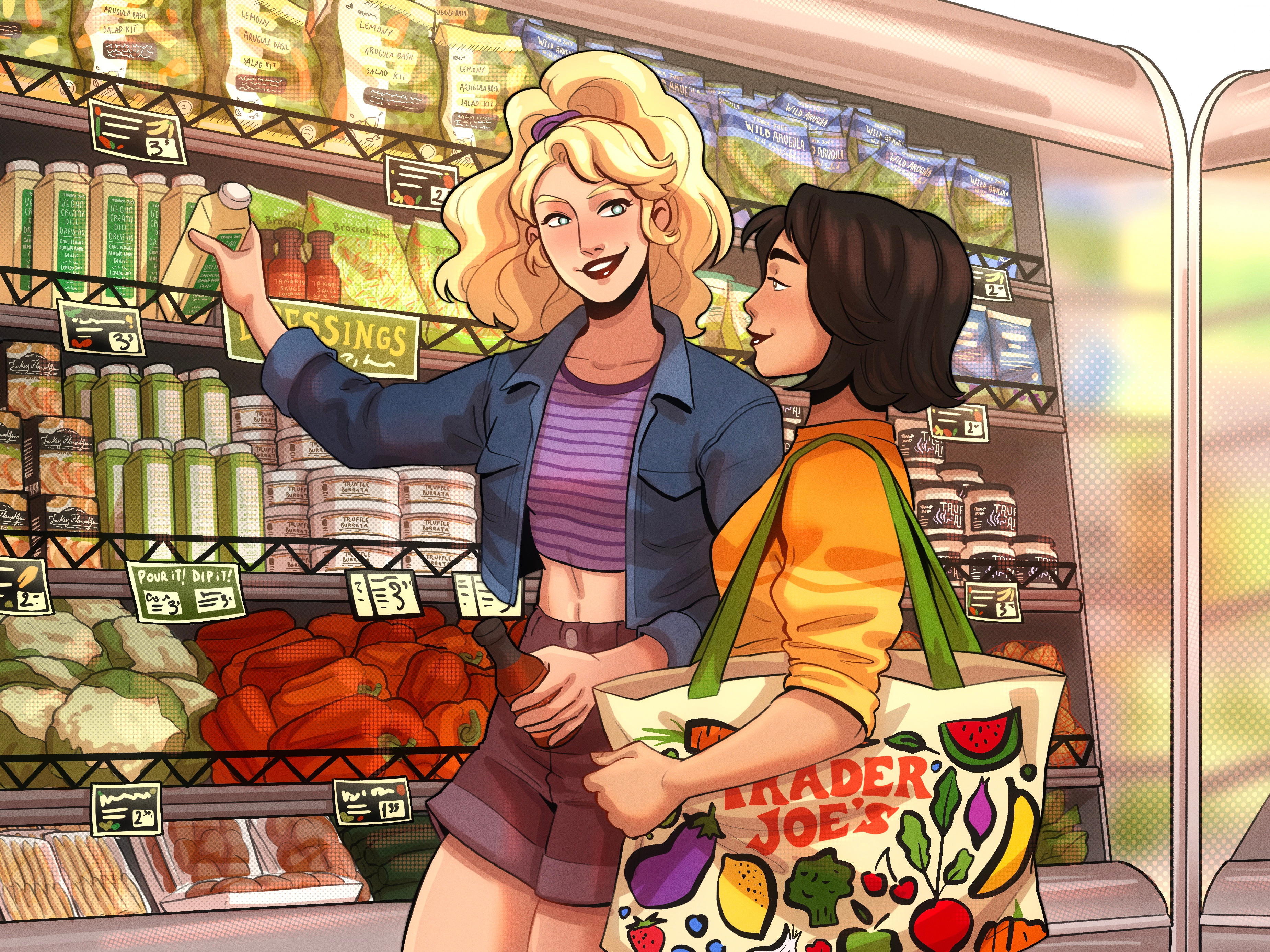 Commission for @rotashaa for twitter, Stephanie Brown and Cassandra Cain from DC Comics