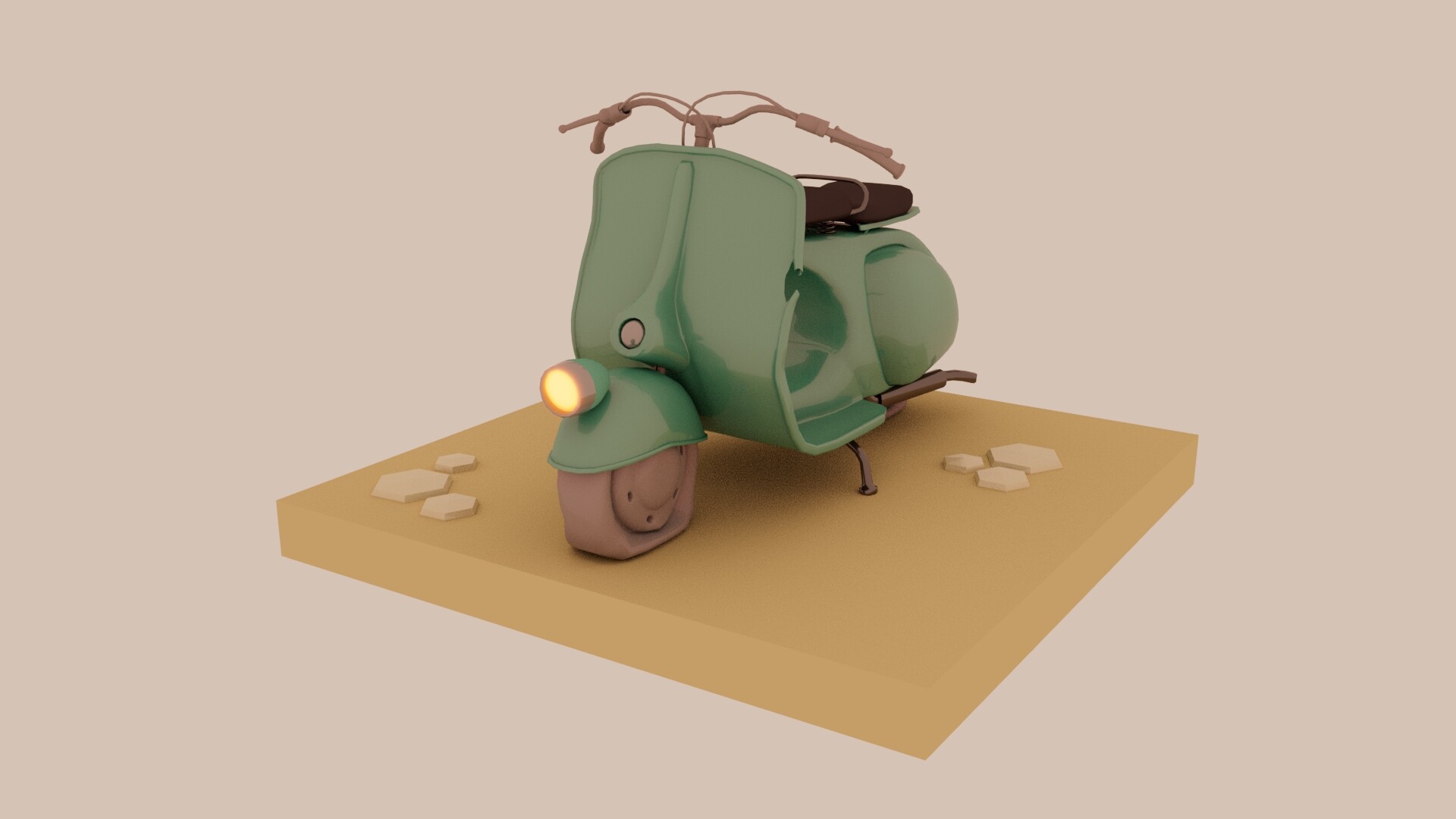 ArtStation - A vespa from Luca (2021)