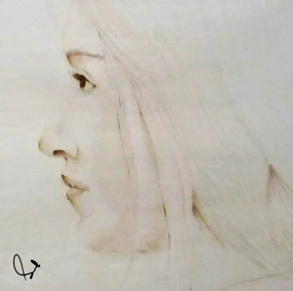 ArtStation - brown Pencil on paper