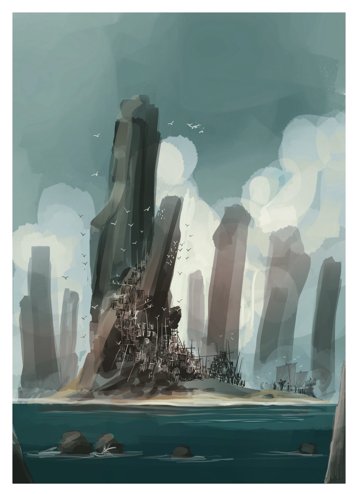 A small island used as a way station by cultists.