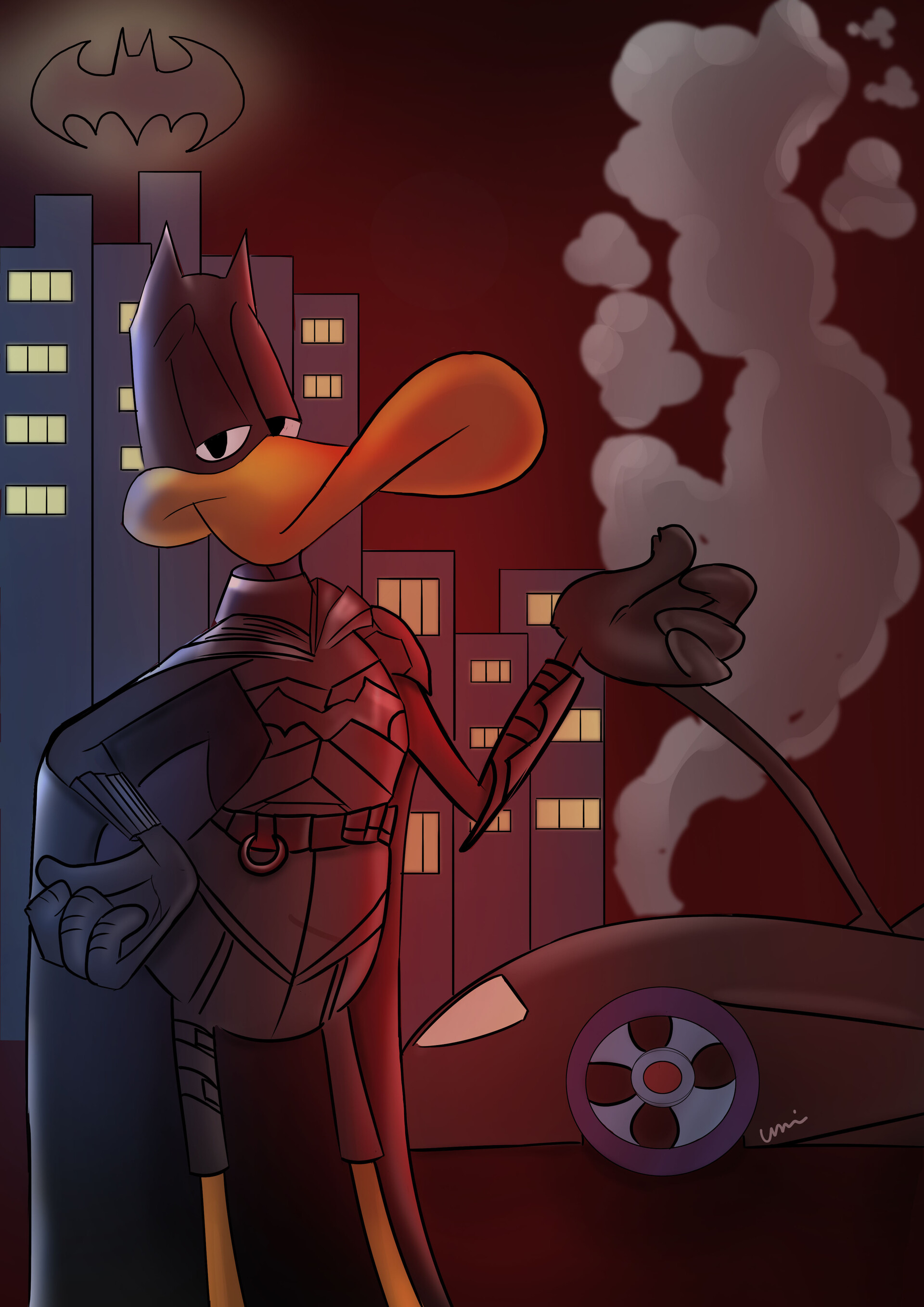 ArtStation - Daffy Duck as the new batman