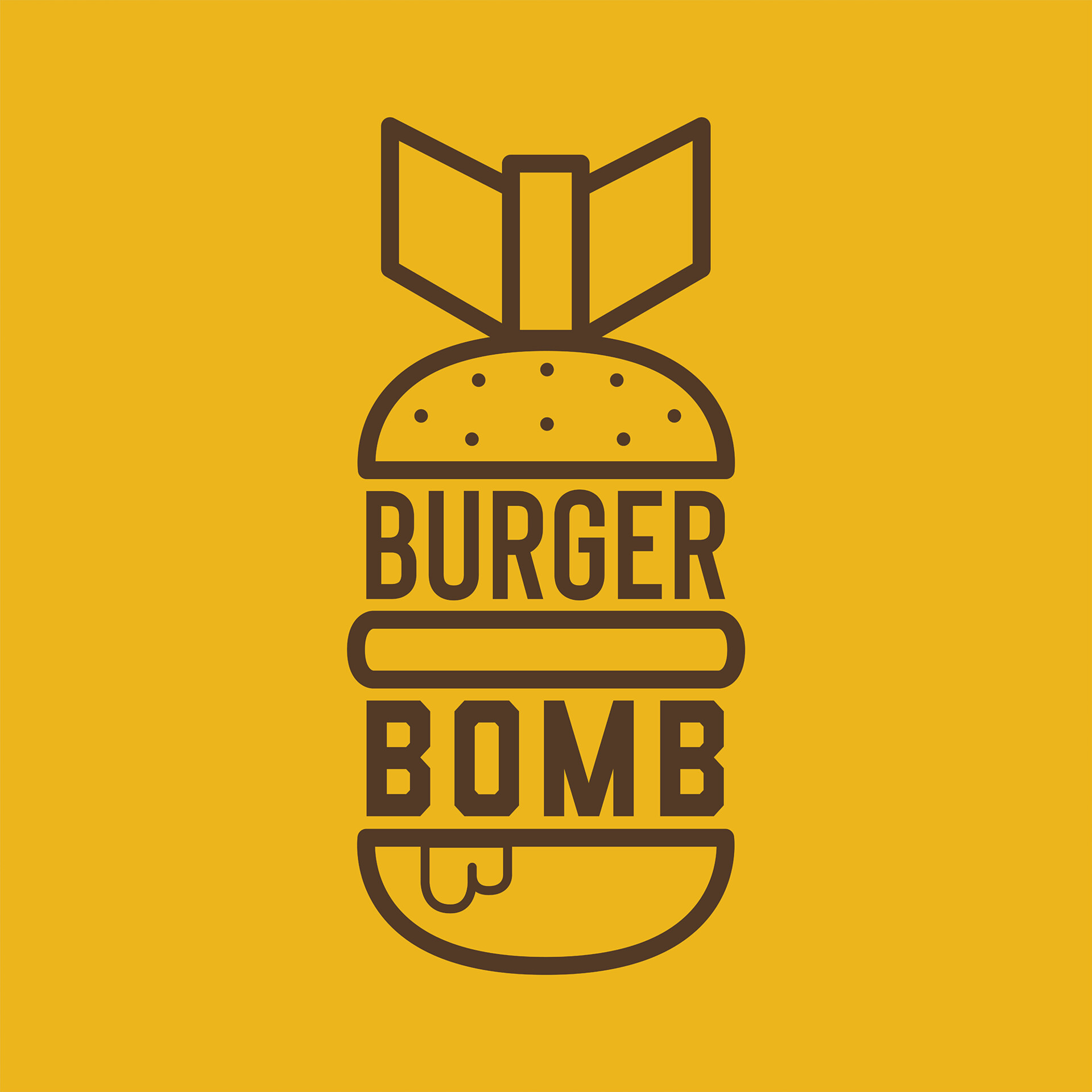 Premium Vector | Funny jumping burger company logo template