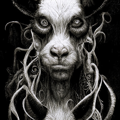 Dark philosophy darkphilosophy symmetrical demon goat long hair glowing eyes br c84cc475 4396 44a3 a7f1 fca88dfbda0b 1