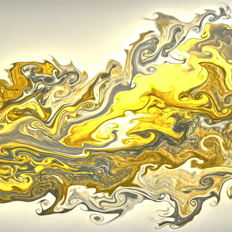 White and Gold fluid abstract Collection