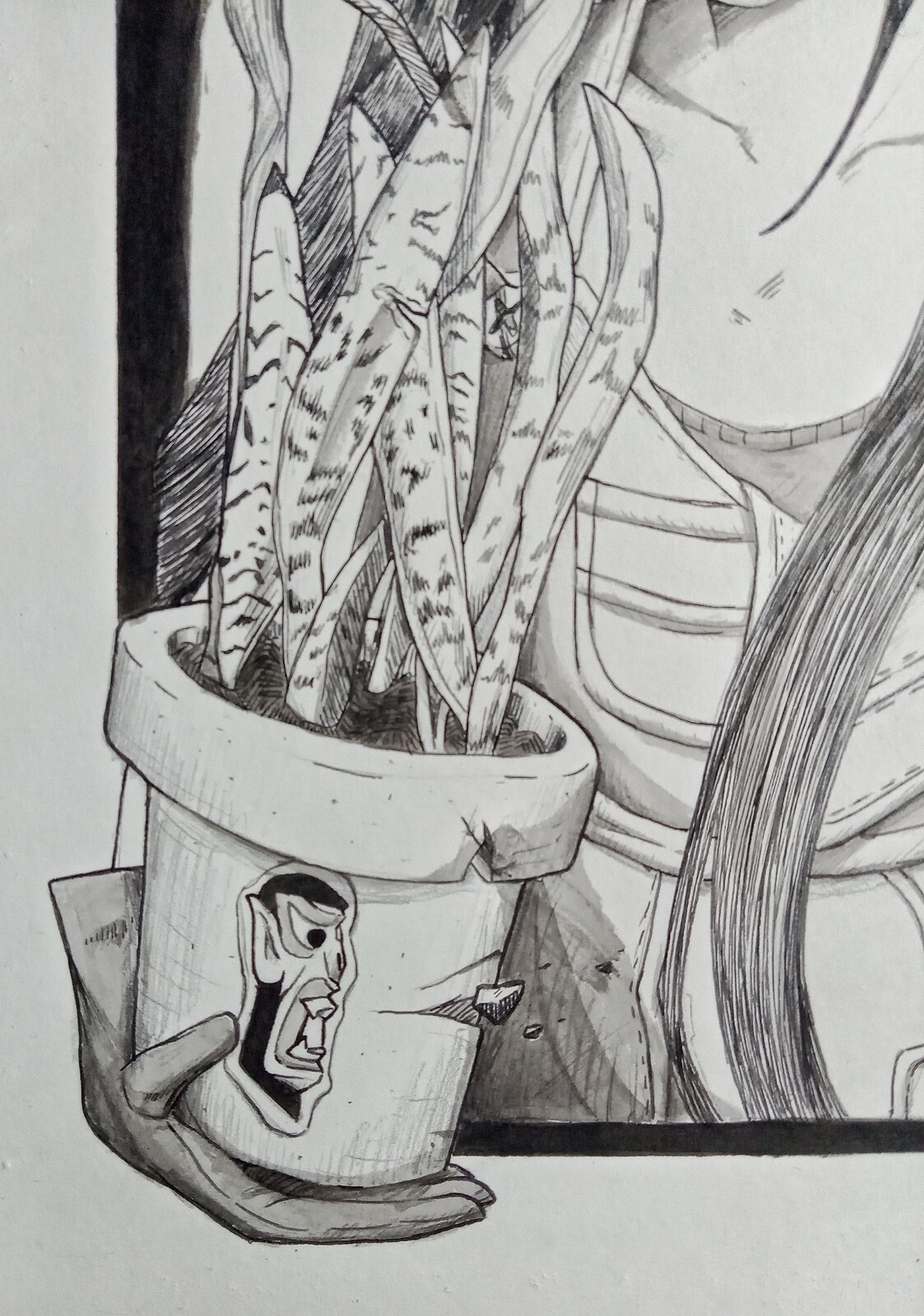 details, vase side