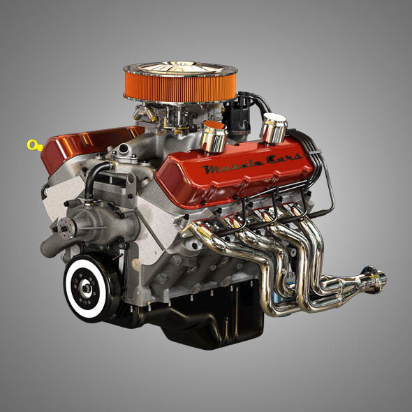 572 Engine - V8 Vintage Muscle Car Engine