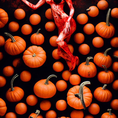 Dark philosophy darkphilosophy zombie vixen with pumpkins and red goo 61c34fde e0ac 4ecc 903b 4861c11bb2e6