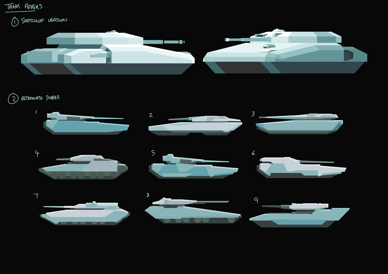 Tank designs