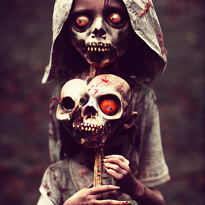 Dark philosophy darkphilosophy zombie child holding a voodoo doll 8dadc351 22e4 471a 8ccd af7531cbfb4a