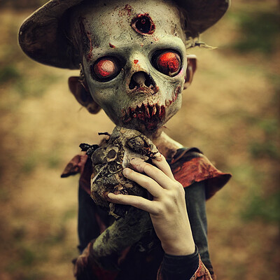 Dark philosophy darkphilosophy zombie child holding a voodoo doll a8408016 4820 4f59 b387 1c32f0380db0