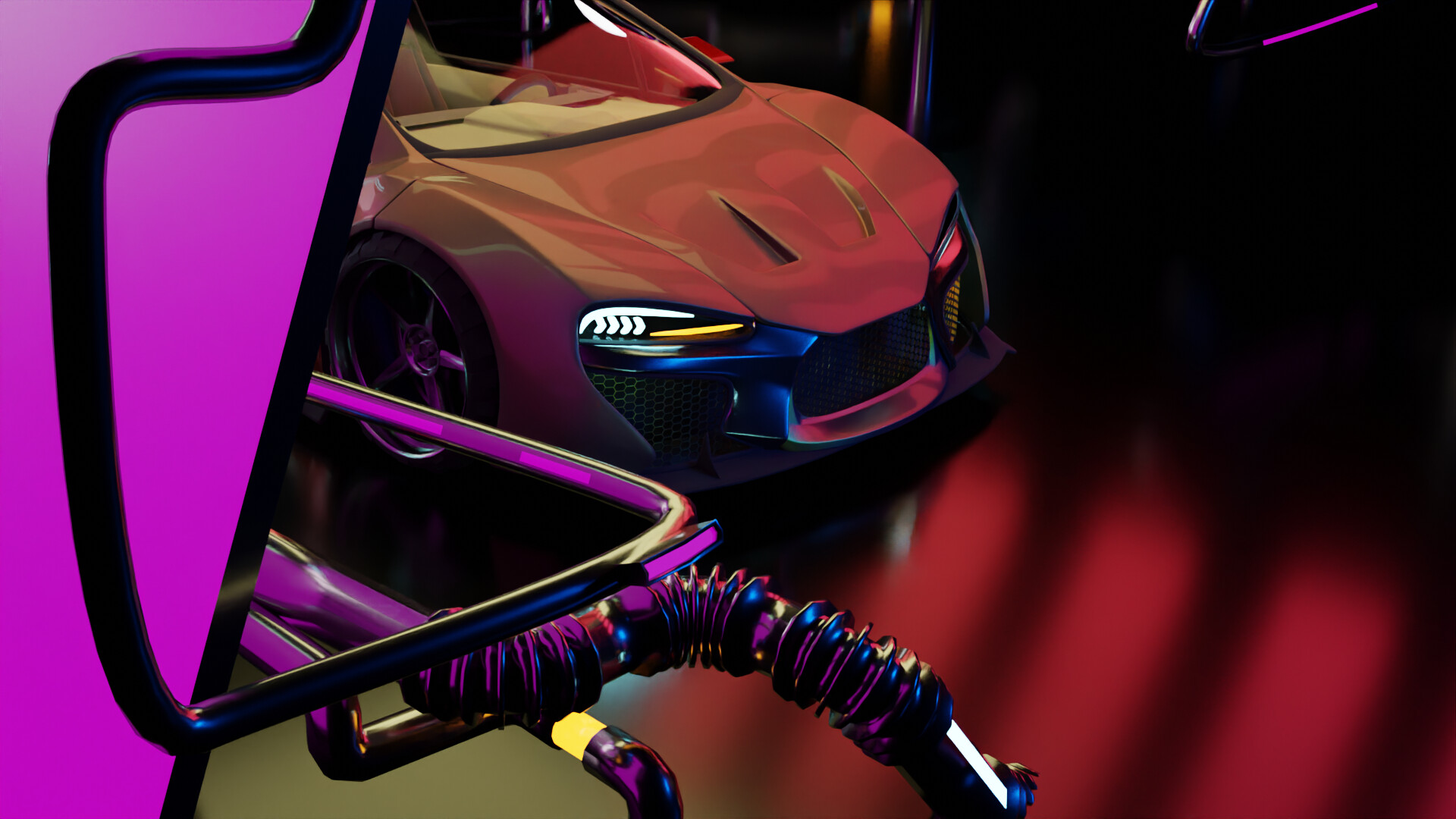 ArtStation - Realistic car animation blender