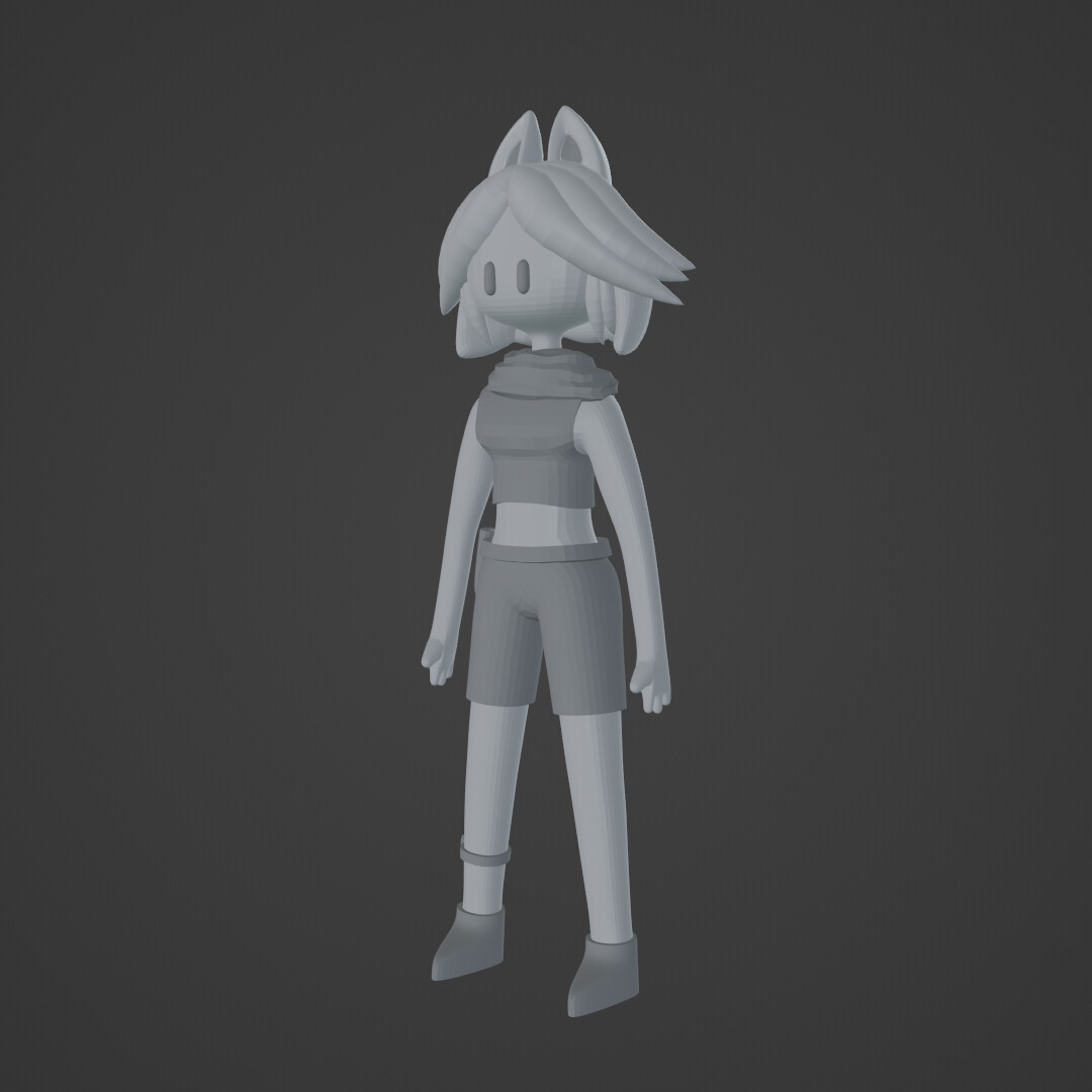 ArtStation Catlady Game Character