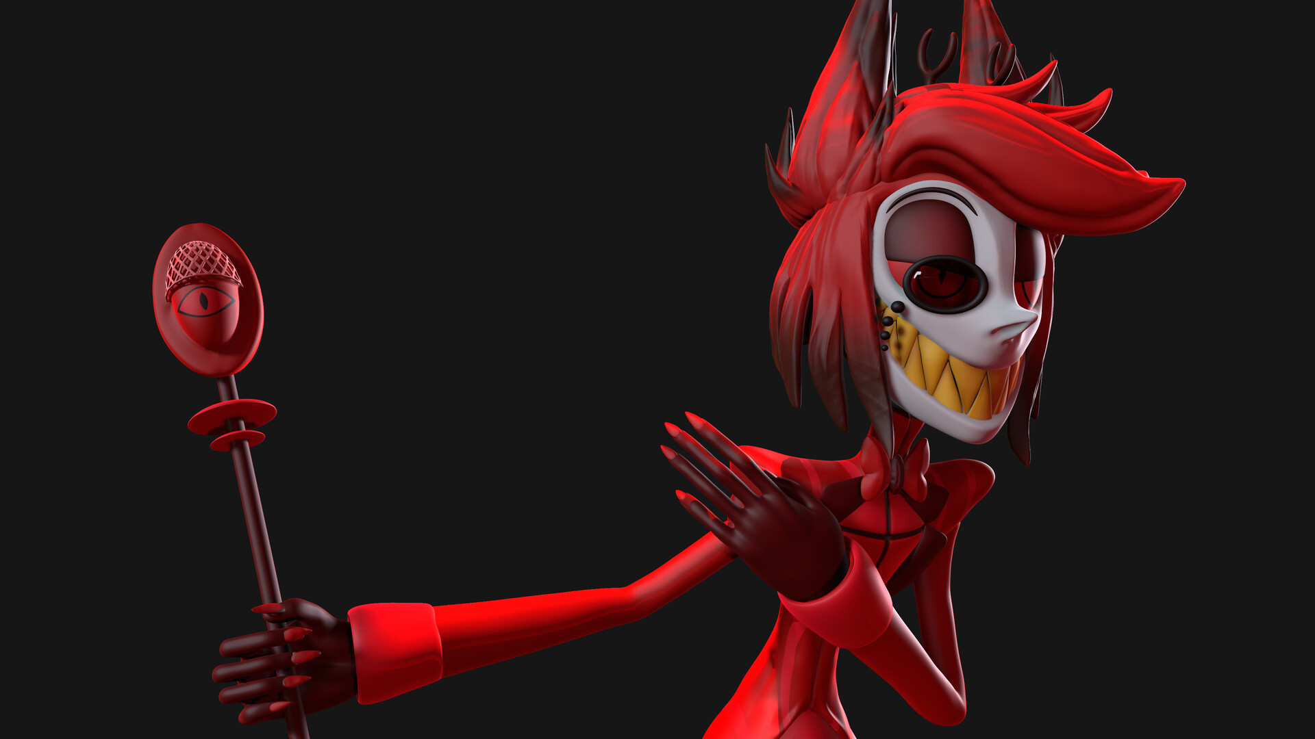 Artstation alastor hazbin hotel