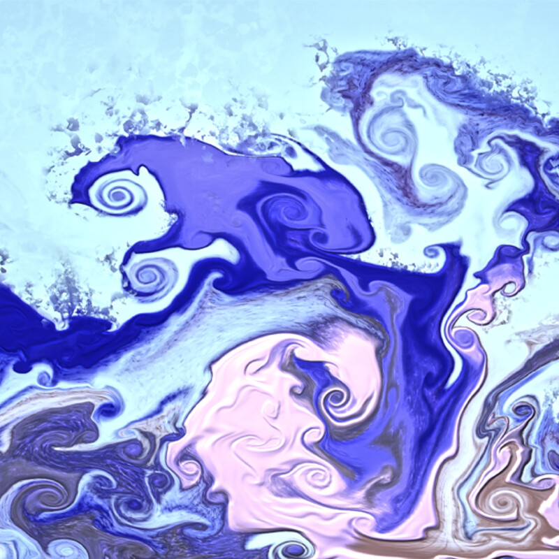 Purple and light blue fluid abstract Collection