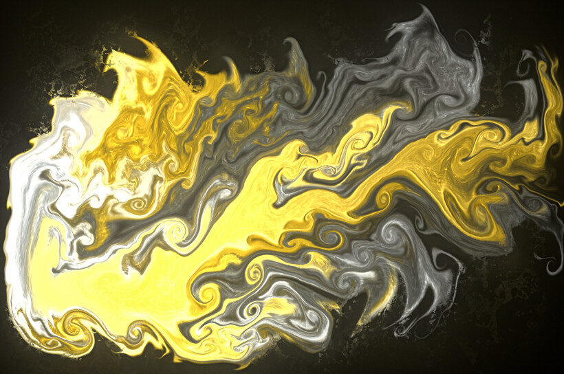 Purchase version 1 prints here:  https://donlawrenceart.artstation.com/store/prints/WgjGQ/black-and-gold-fluid-pour-abstract-art-1
