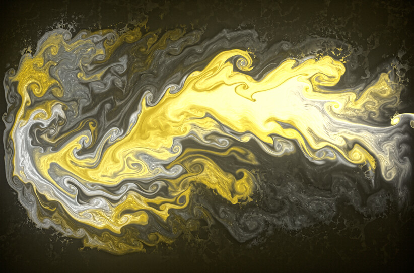 Purchase version 5 prints here:  https://donlawrenceart.artstation.com/store/prints/BdzQa/black-and-gold-fluid-pour-abstract-art-5