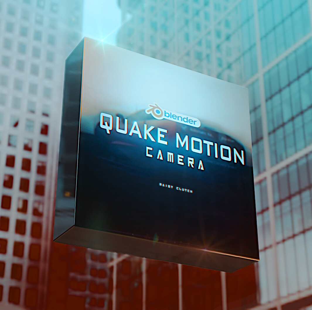ArtStation Quake Motion Camera Blender Addon Promo Piece