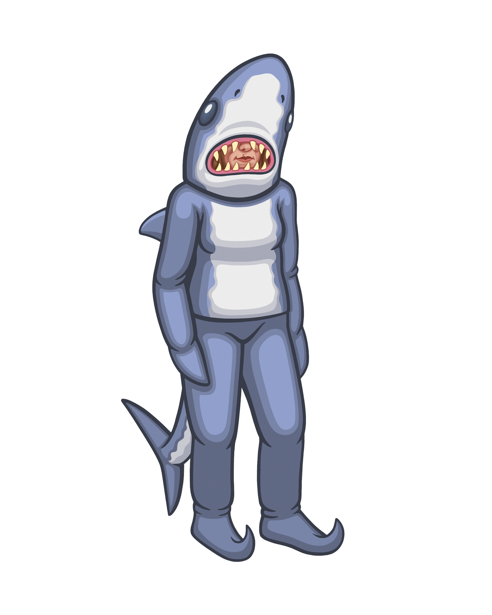 ArtStation Shark costume design.