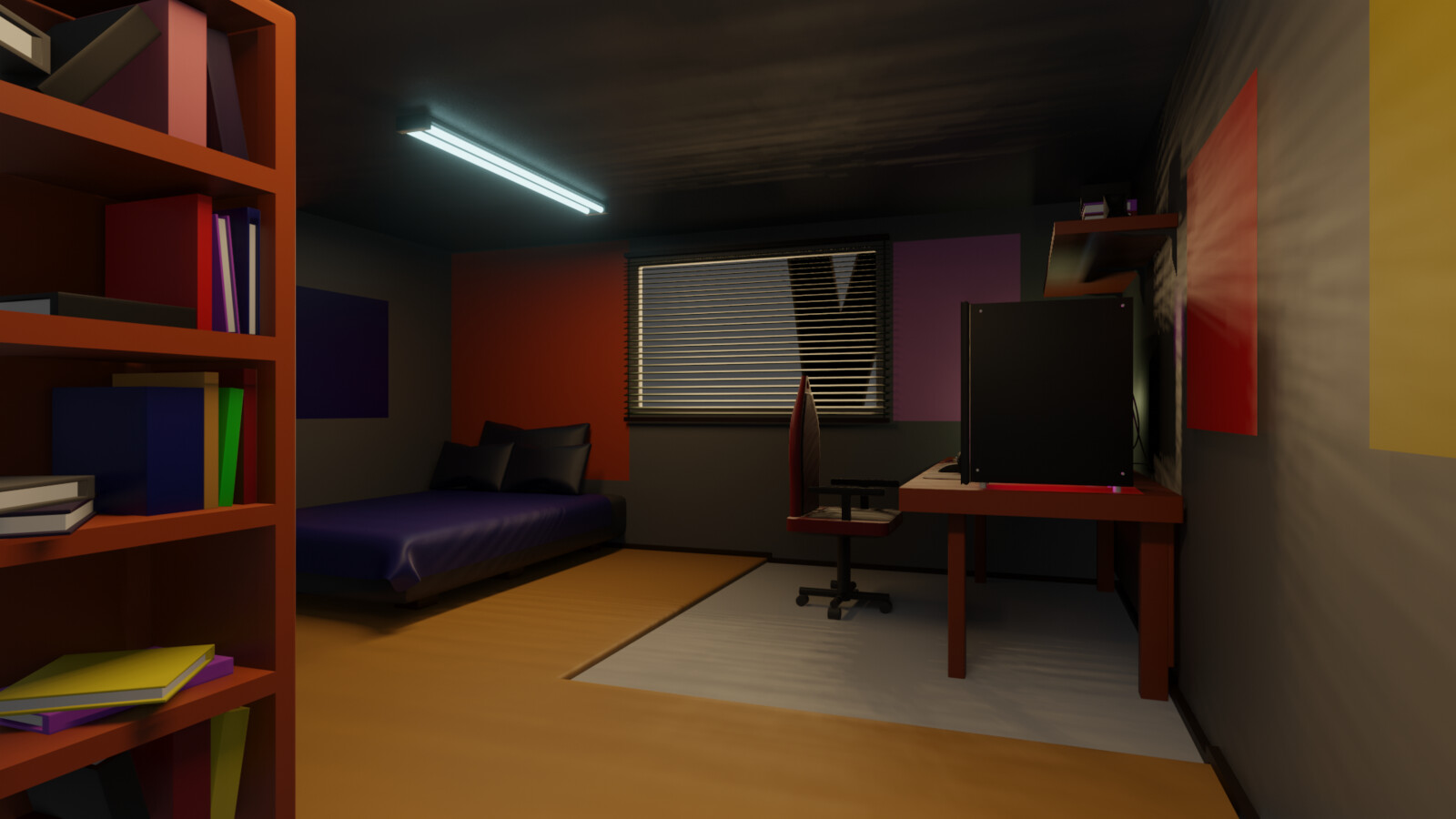 Wide shot of room