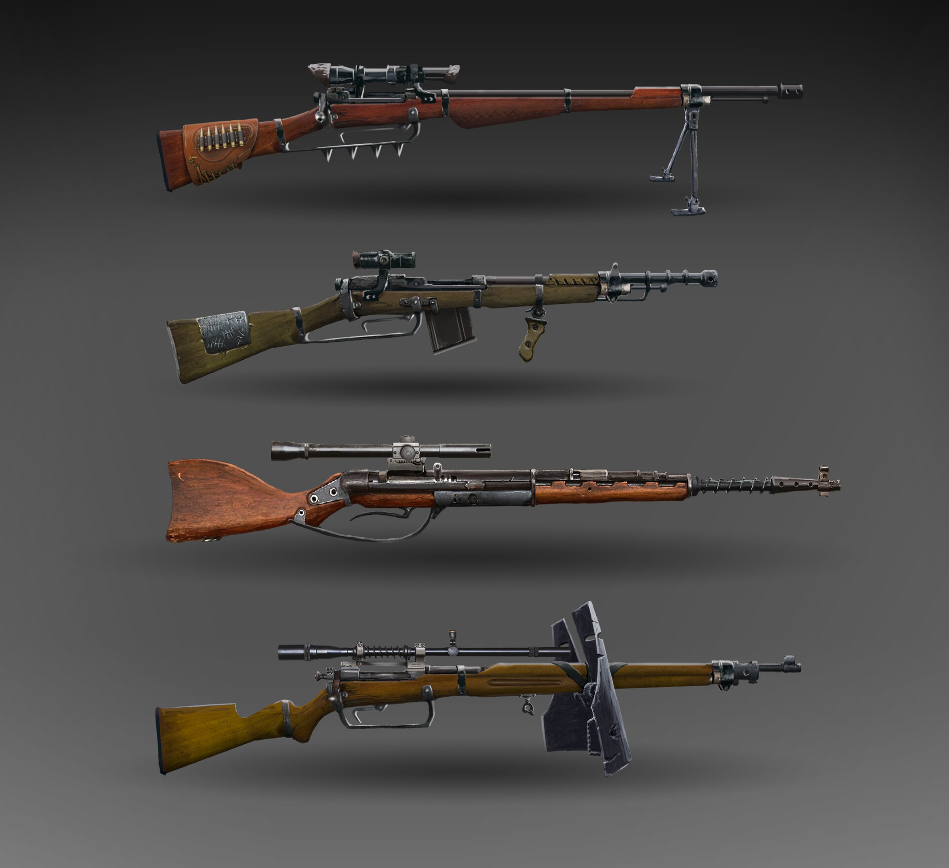 Artstation weapons concepts 