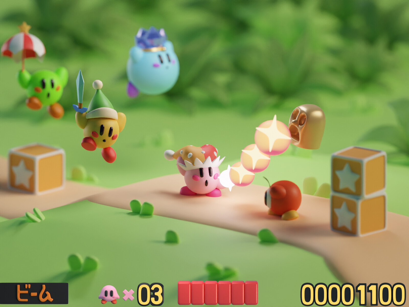 ArtStation - Kirby Dreamland Remake