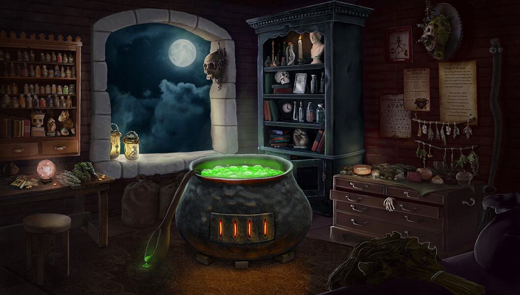 ArtStation The Witch's Room