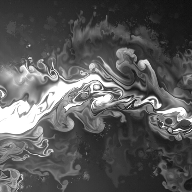Black and White fluid abstract collection