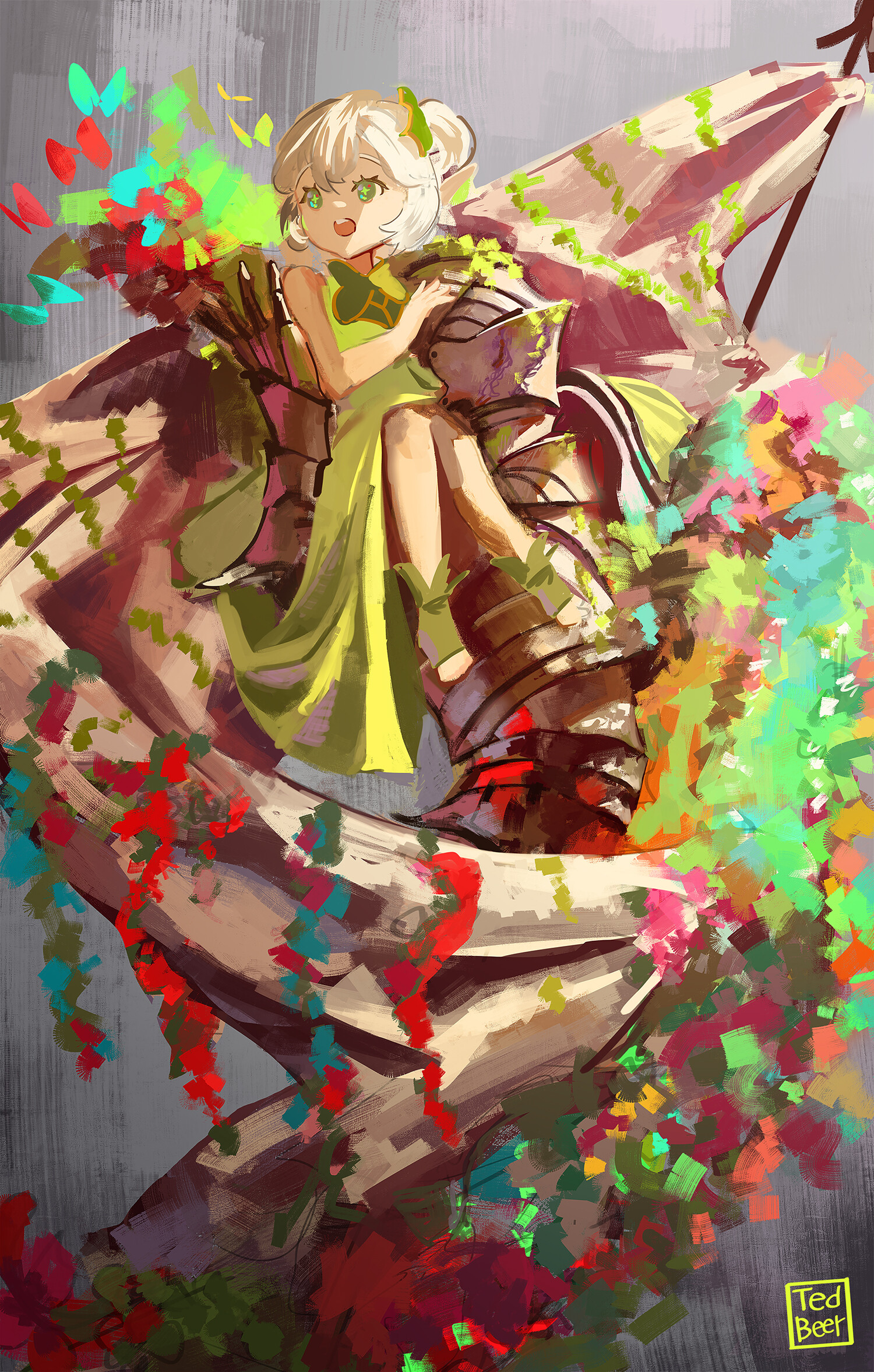 ArtStation Flower knight and Nahida