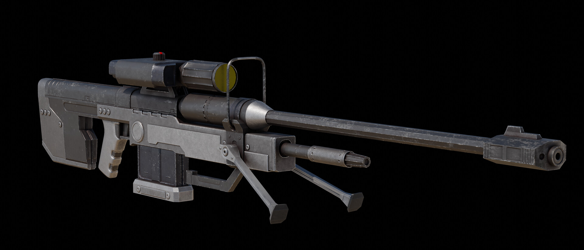 ArtStation Halo 3 SRS99DS2 Sniper Rifle HD Remake