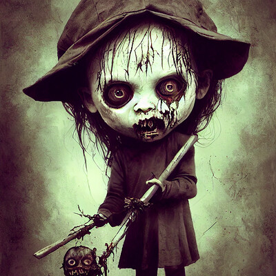 Dark philosophy darkphilosophy zombie child holding a crucifex by nicoletta cec e8930c75 5ed9 46e9 ae13 78941f2c6a80