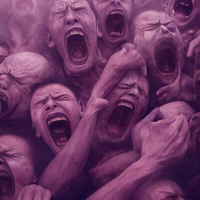 Dark philosophy darkphilosophy group of humans screaming in rage and pain 37b820ac 3f18 4e36 a7df 6564162b3d9e 1