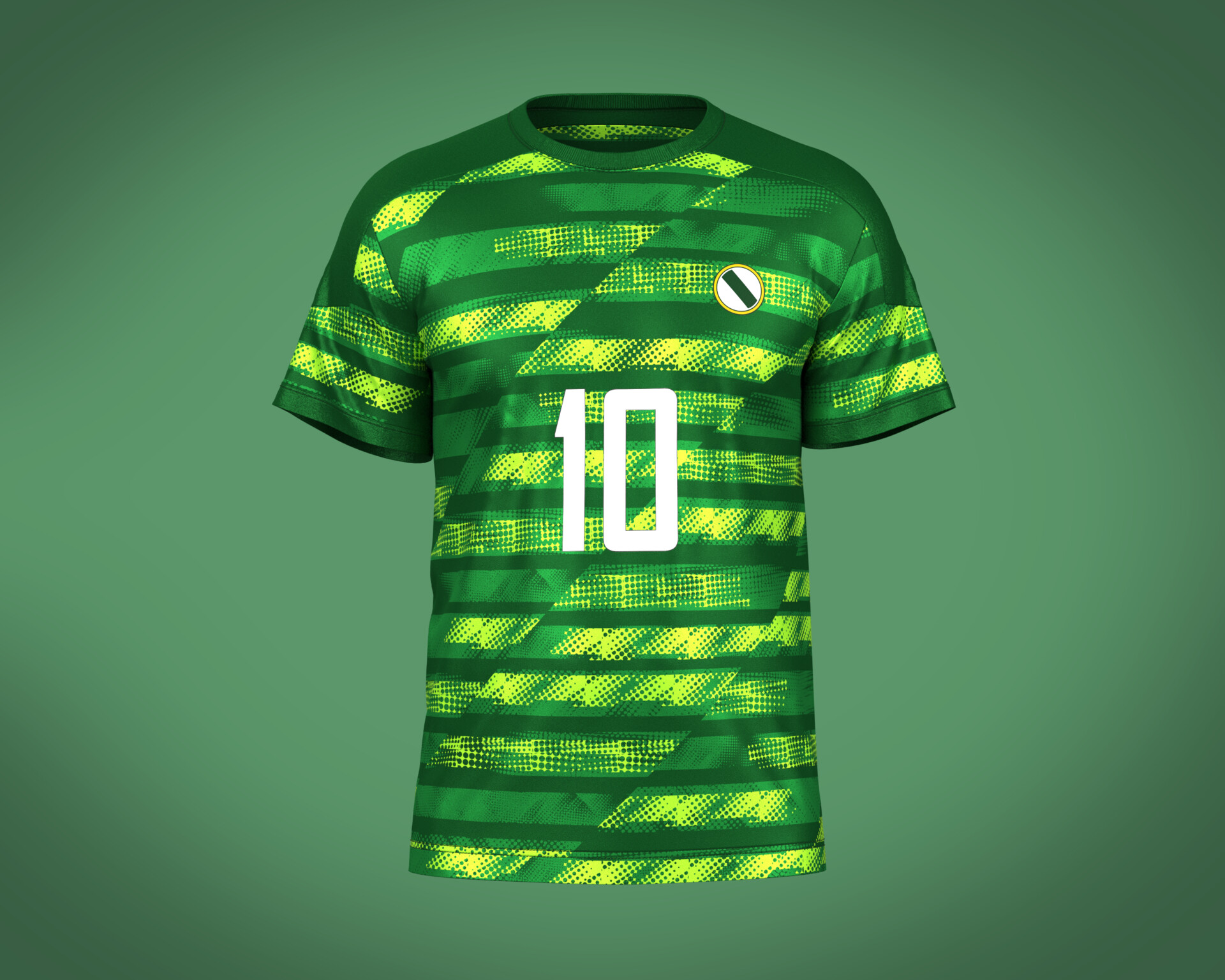 ArtStation Soccer Printed Green Jersey Player10