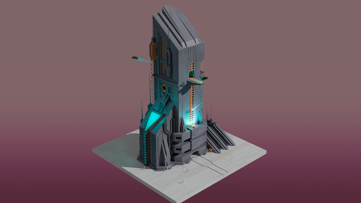 futuristic building minecraft