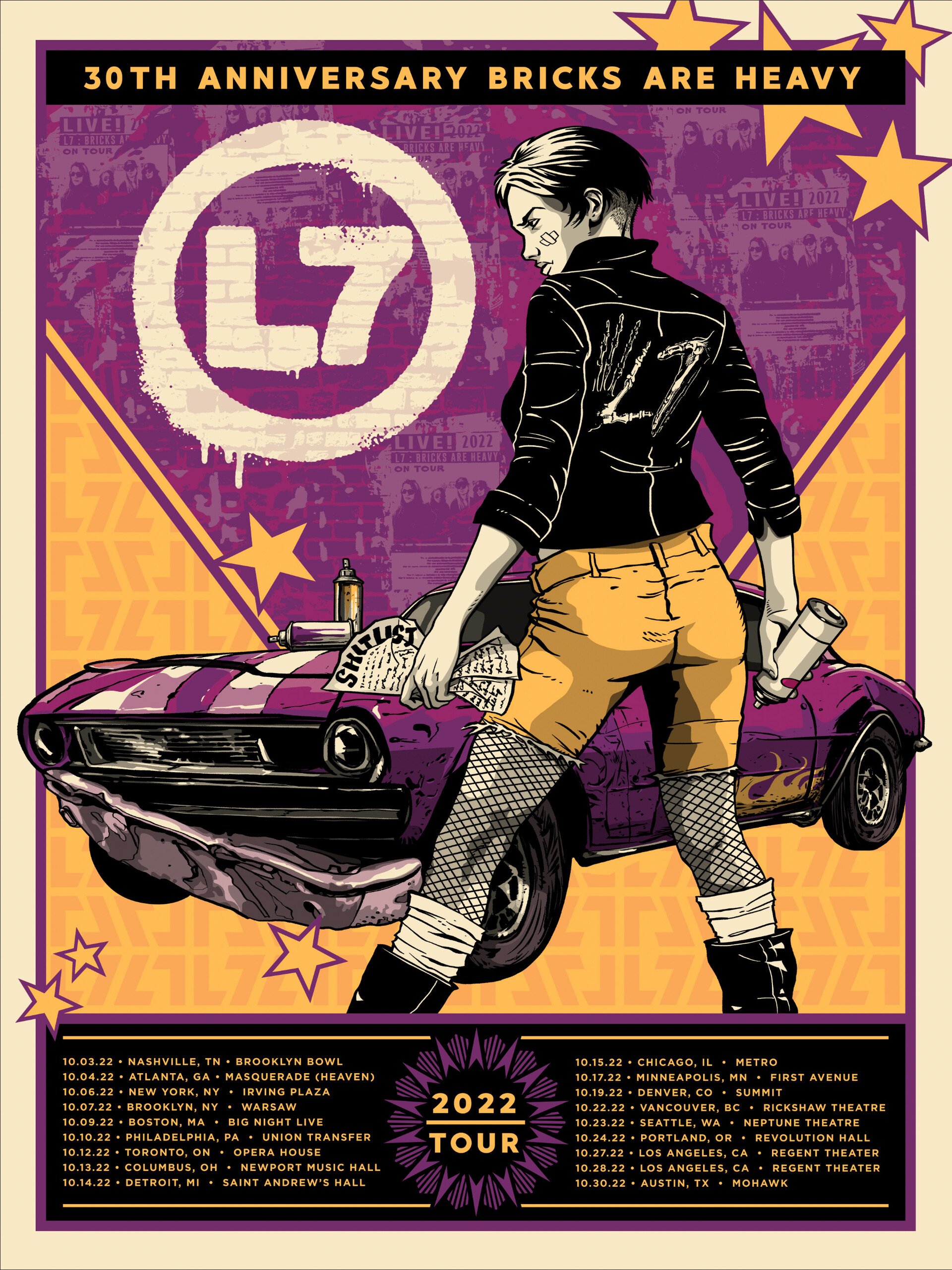 ArtStation L7 Bricks Are Heavy Tour Poster