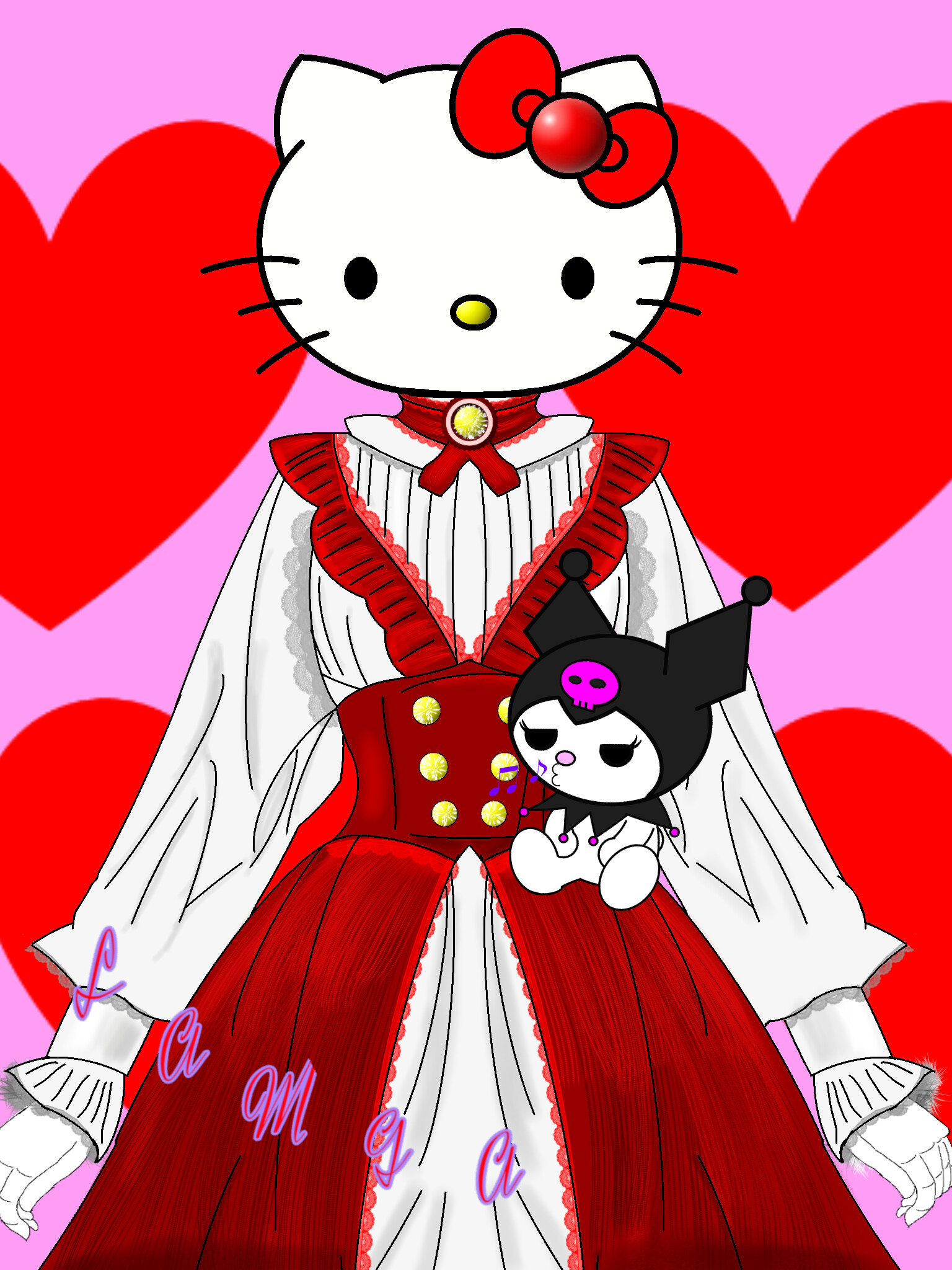 kuromi y hello kitty