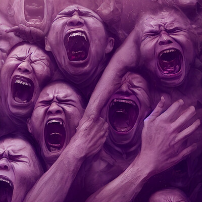 Dark philosophy darkphilosophy group of humans screaming in rage and pain 8cb18484 bb67 4e88 bdf1 a7ccee8f52d2