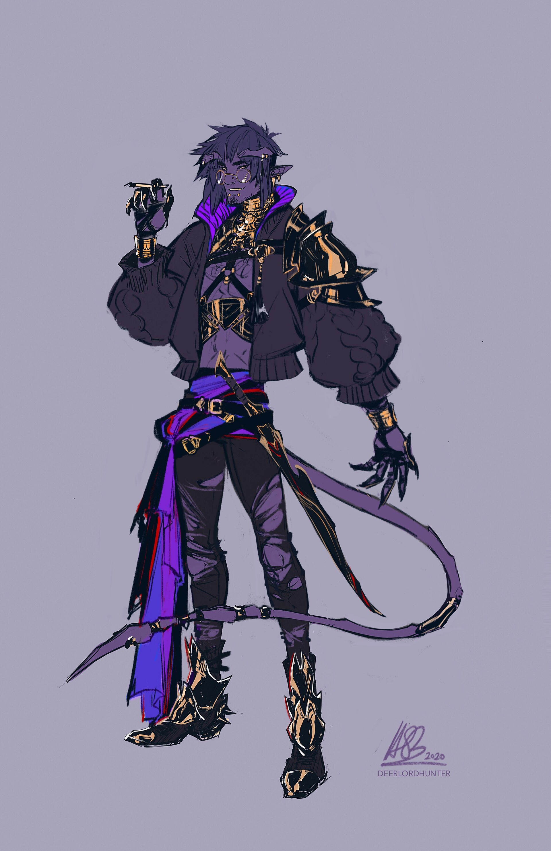 ArtStation erstwhile the hexblade warlock