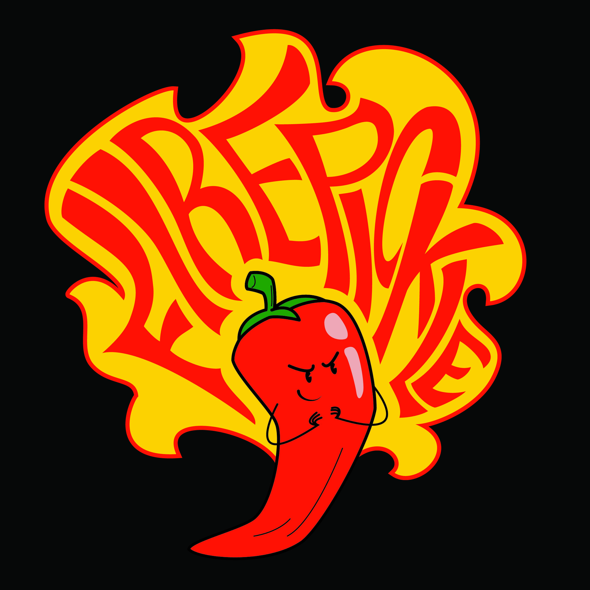 ArtStation TShirt Design Fire Pickle