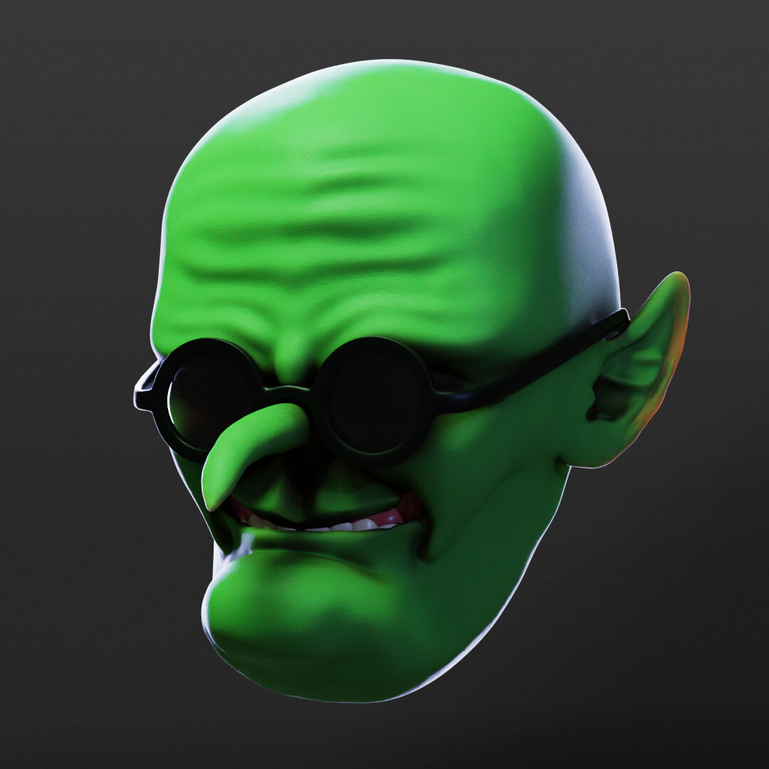 ArtStation Goblin study sculpted in blender