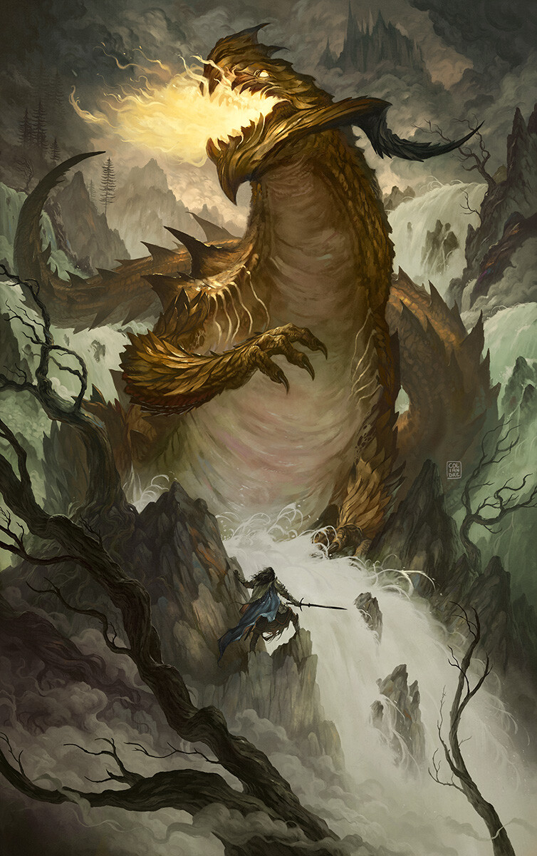 ArtStation - Glaurung (The Lord of the Rings)