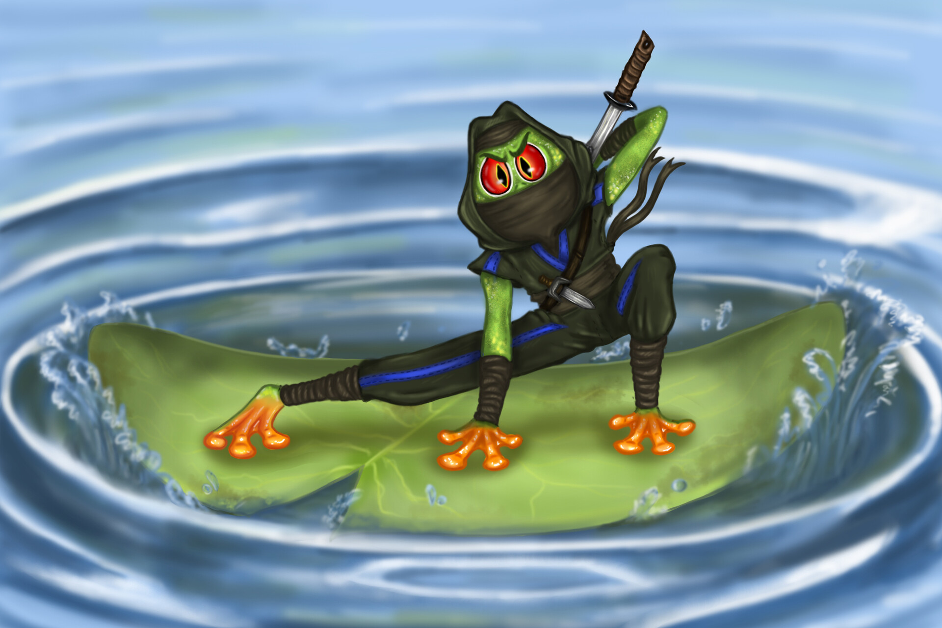 ArtStation NINJA FROG
