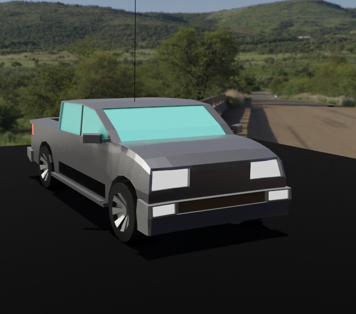 ArtStation Low Poly Dodge Ram 1500 Model artstation-low-poly-dodge-ram-1500-model