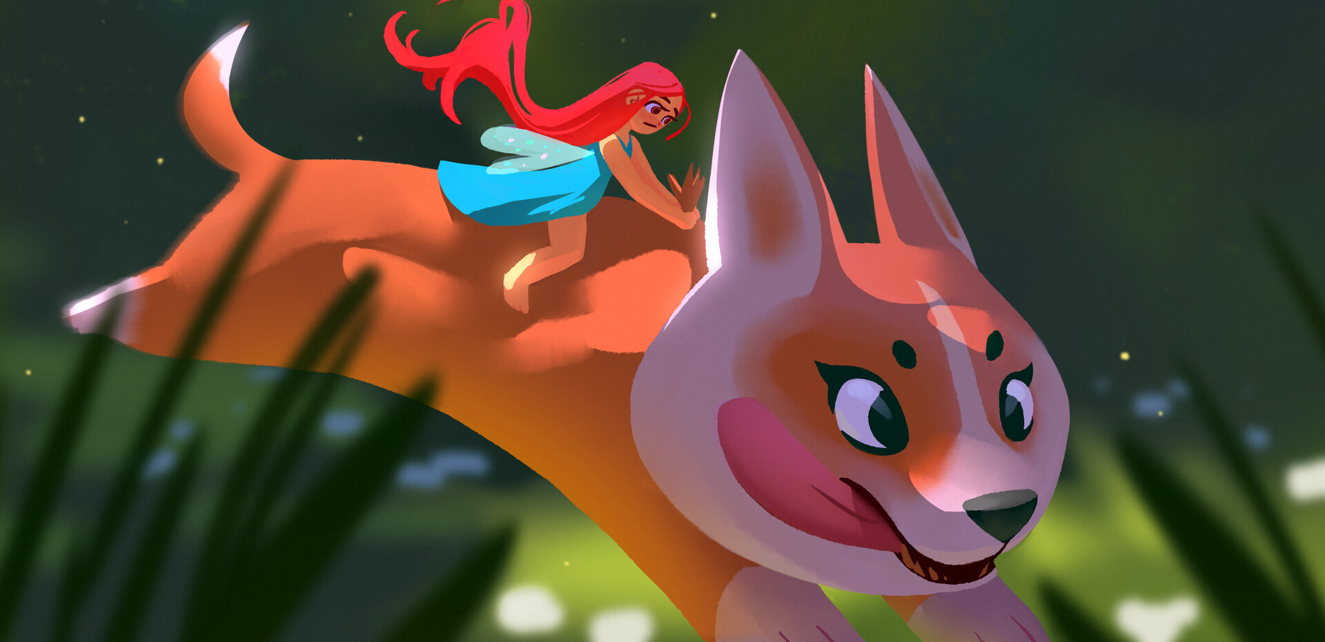 Wild Corgi Corgi Dog Wild Nature Funny Dog Stock Photo 2257689389