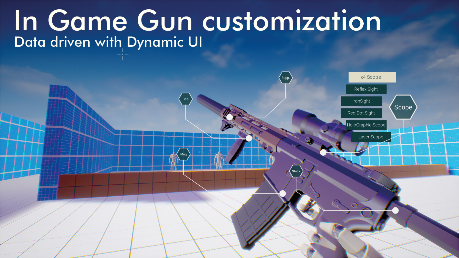 Ahmed Abu Ajamiah Procedural FPS Template (W/Ingame Gun customization)
