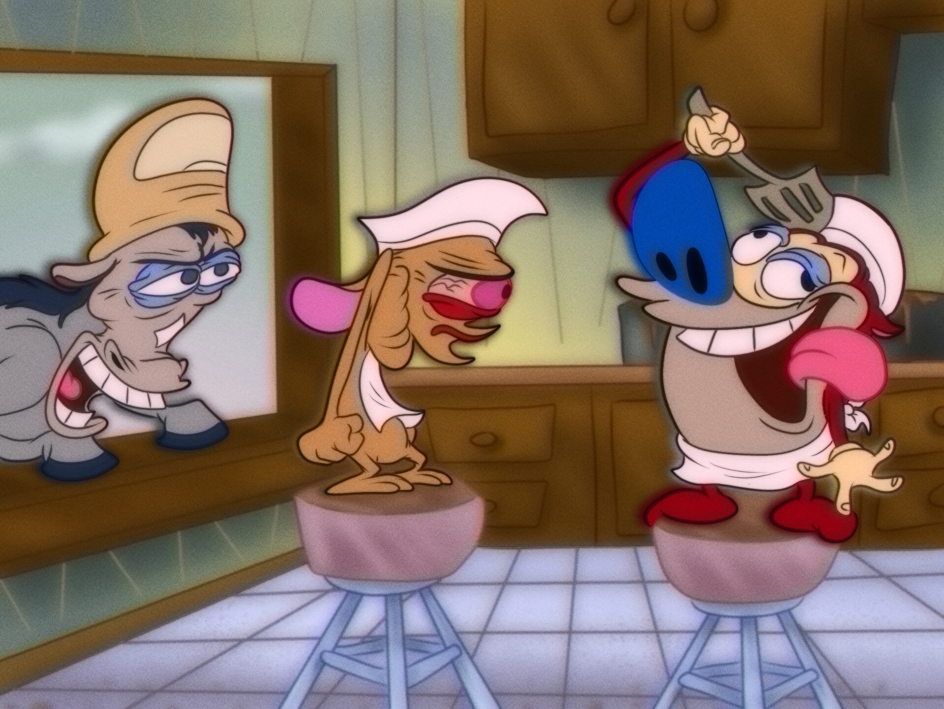 ArtStation Ren & Stimpy reboot storyboard redraw
