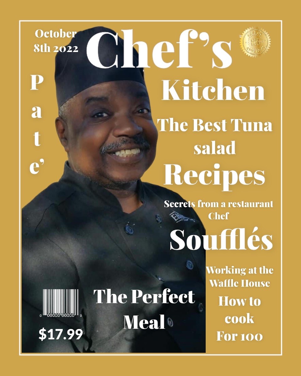 Chef’s Kithen Magazine Layout featuring Chef Winston
