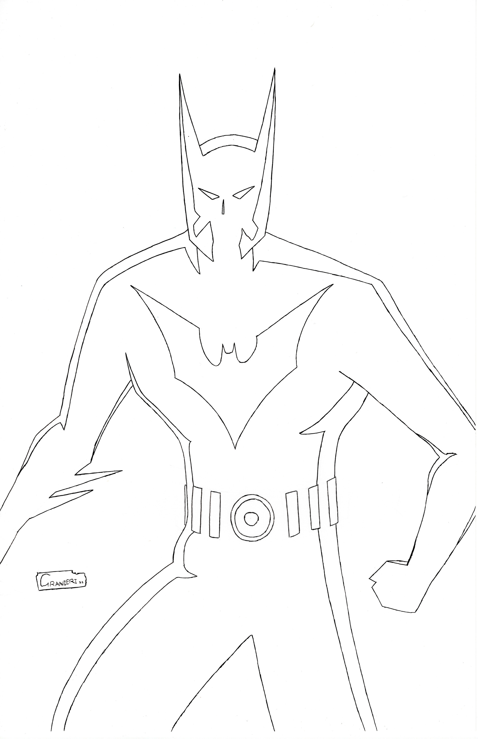 Batman Beyond Coloring Page