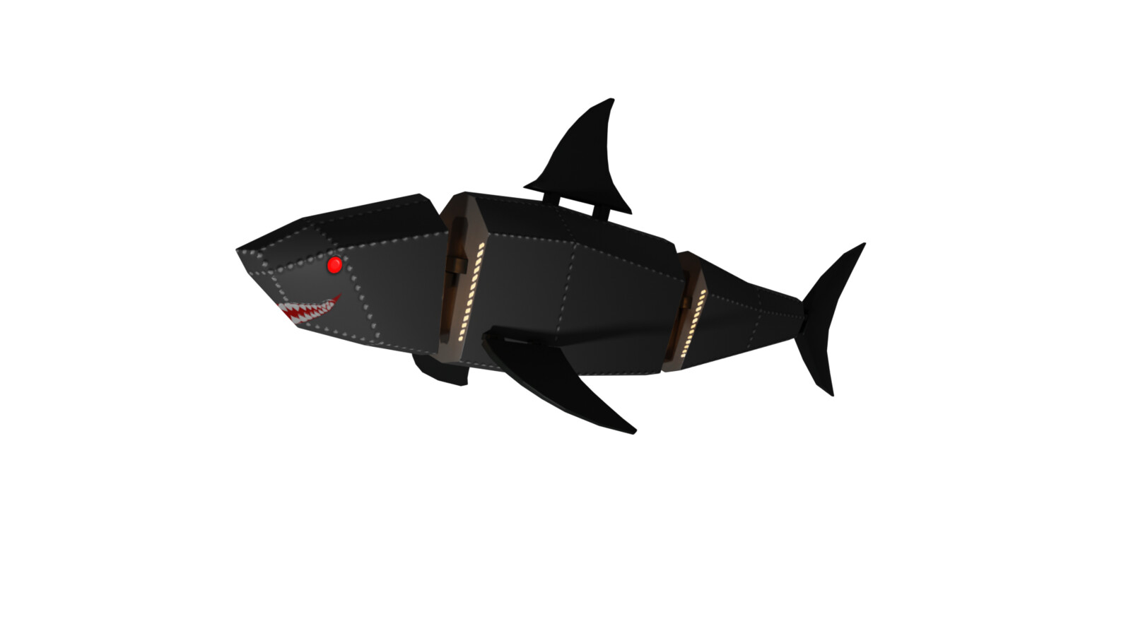 Space shark sneaking around the planet